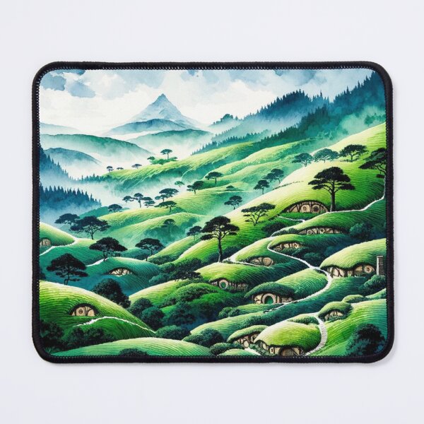 Item preview, Sumi-e Hobbiton Landscape designed and sold by MythicBiscuit.