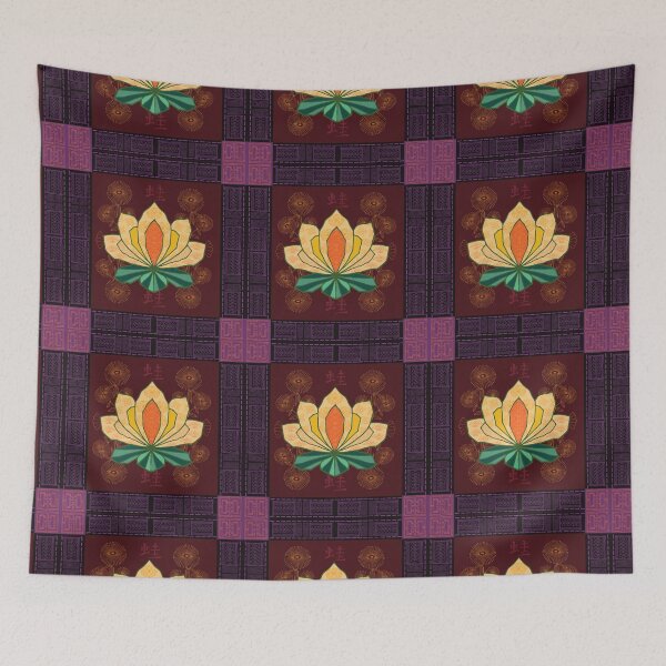 Item preview, Oriental lily pad quilt designed and sold by Goddessart.