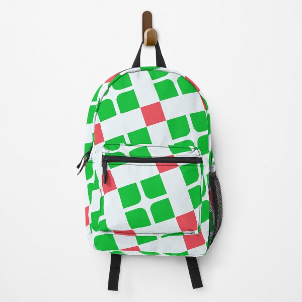 Item preview, Grren Red & White Square Cross Sequenced Consistent Collage designed and sold by Alchemy-A-La-G.