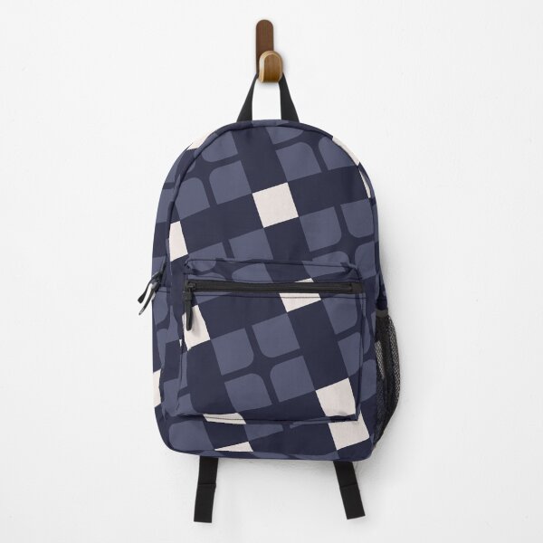 Item preview, Blue Grey & White Square Cross Sequenced NeverEnding Textile designed and sold by Alchemy-A-La-G.