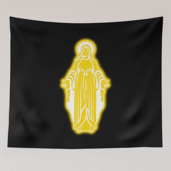 Item preview, Gold Neon Virgin Mary designed and sold by lachataigne.