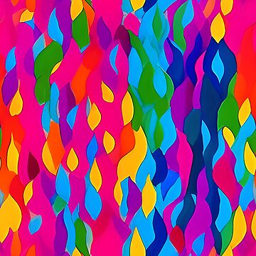 Artwork thumbnail, Rainbow Rain - Small Print by Nico's NovelTs