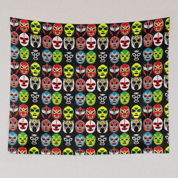 Item preview, Mexican wrestler masks designed and sold by nomoregravity.