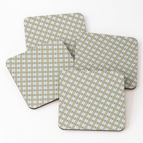 Item preview, Green White & Yellow Plaid Square Stripes NeverEnding Textile designed and sold by Alchemy-A-La-G.