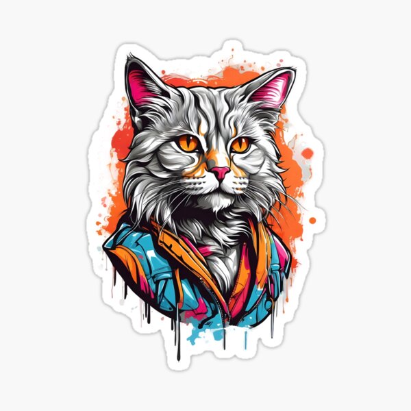 Cat Stickers for Sale