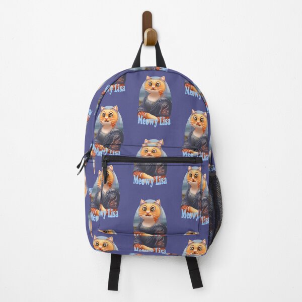 Item preview, Meowy Lisa (text) designed and sold by Angele Gougeon.