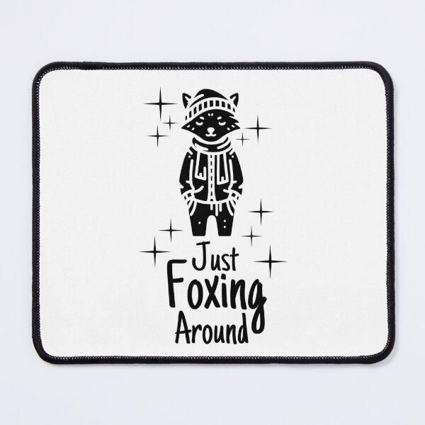 Item preview, Playful Fox Cartoon - Just Foxing Around stars black designed and sold by Weknes.