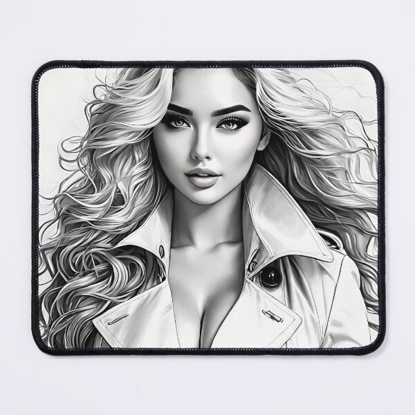 Item preview, Black and White portrait #4 designed and sold by artofaipleasure.
