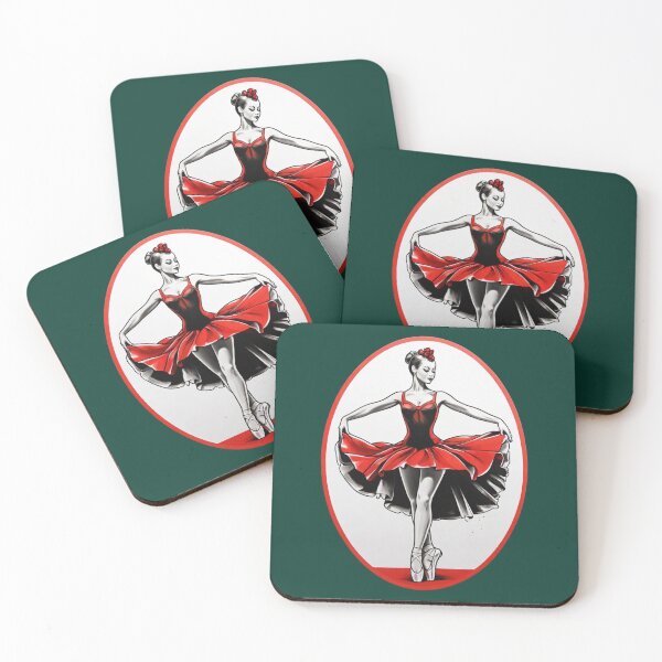 Item preview, Graceful Ballerina in Red: A Portrait of Elegance. designed and sold by NewtBoo.