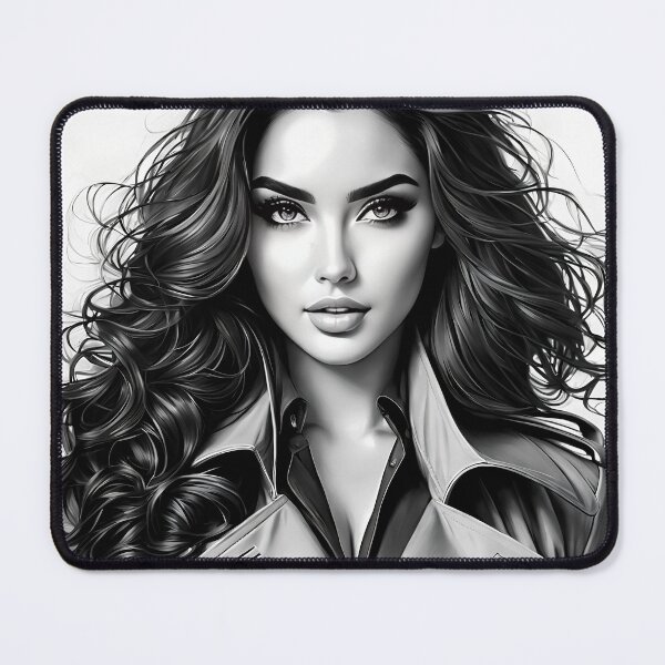 Item preview, Black and White portrait #5 designed and sold by artofaipleasure.