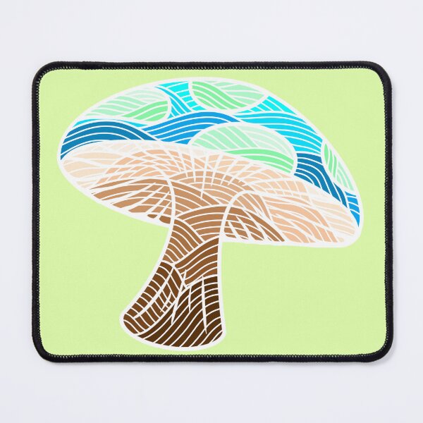 Item preview, Teal Mushroom Waves designed and sold by Chiaroscuro-Art.