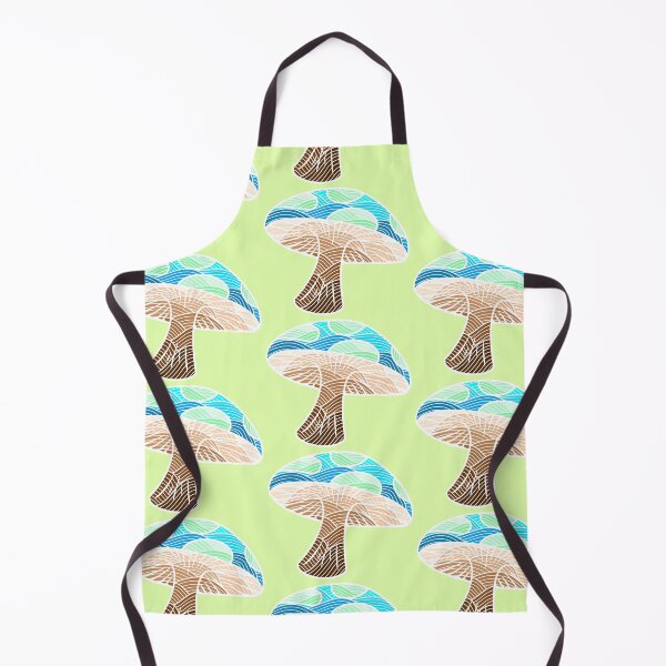 Item preview, Teal Mushroom Waves designed and sold by Chiaroscuro-Art.