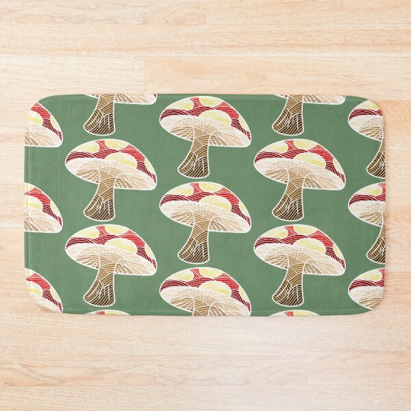 Item preview, Red Mushroom Waves designed and sold by Chiaroscuro-Art.