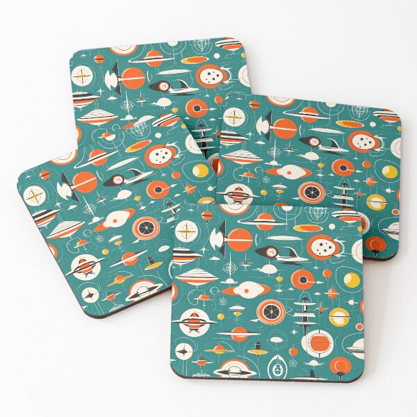 Item preview, Atomic delight on teal designed and sold by Joanne Walsh.