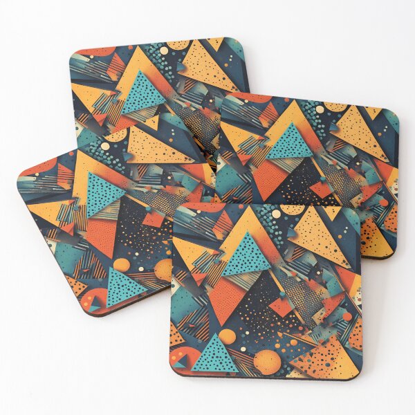 Item preview, Triangles abstract artpiece,  designed and sold by Coolparrotgirl.