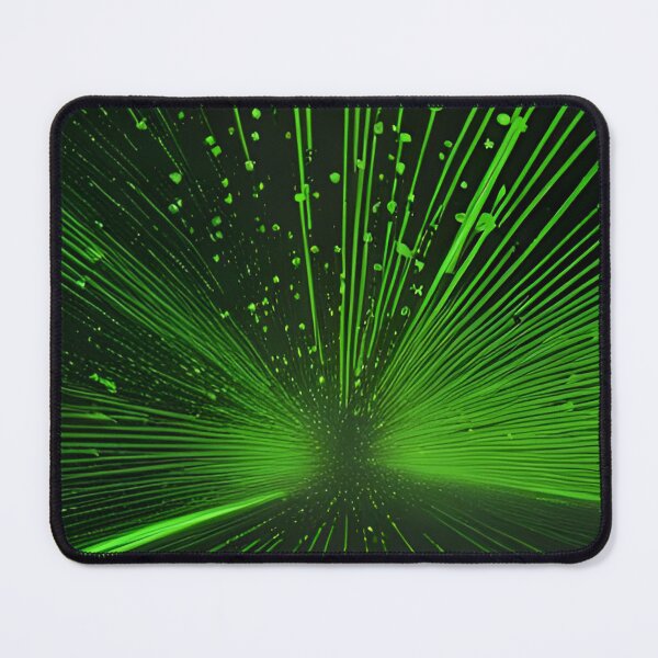 Item preview, Green neon lines abstract artpiece, designed and sold by Coolparrotgirl.
