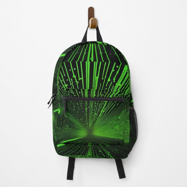 Item preview, Green neon lines abstract artpiece, designed and sold by Coolparrotgirl.