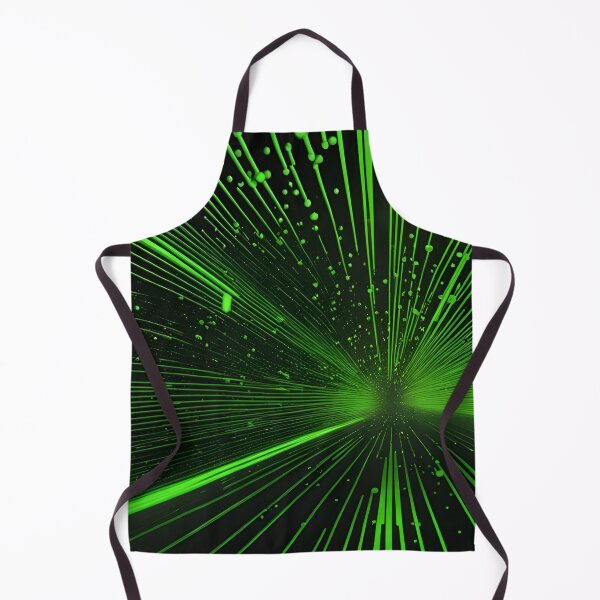 Item preview, Green neon lines abstract artpiece, designed and sold by Coolparrotgirl.