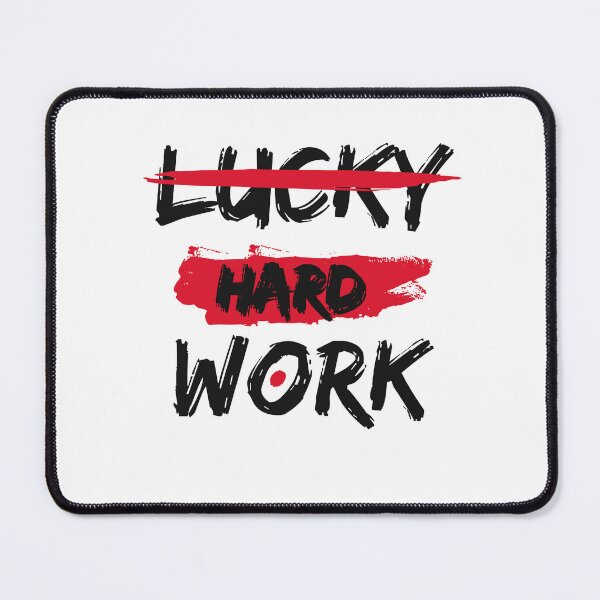 Item preview, no luck only hard work designed and sold by ArtUnssDesigns.