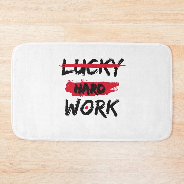 Item preview, no luck only hard work designed and sold by ArtUnssDesigns.