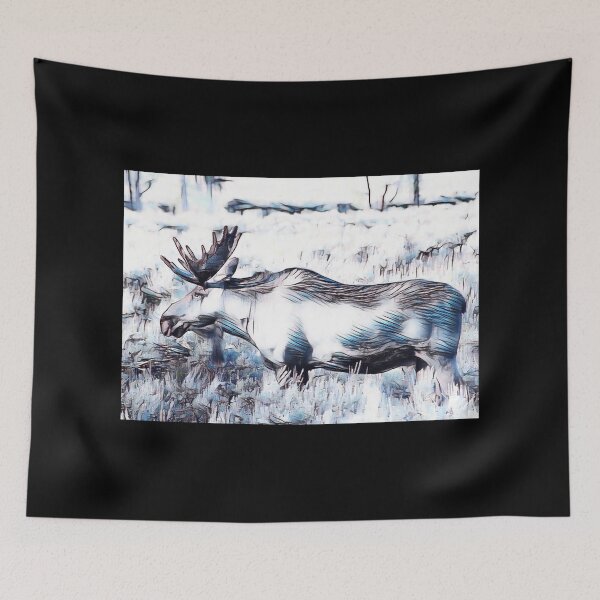 Item preview, Moose in the Wild - Artistic Print designed and sold by TGAL2.