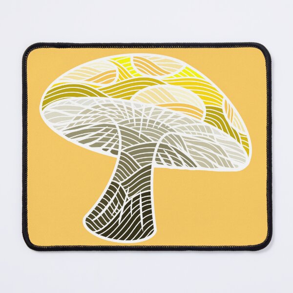 Item preview, Yellow Mushroom Waves designed and sold by Chiaroscuro-Art.