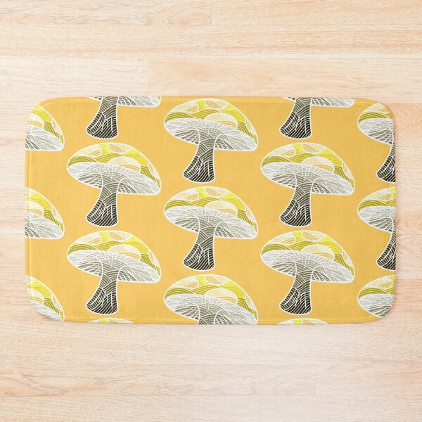 Item preview, Yellow Mushroom Waves designed and sold by Chiaroscuro-Art.