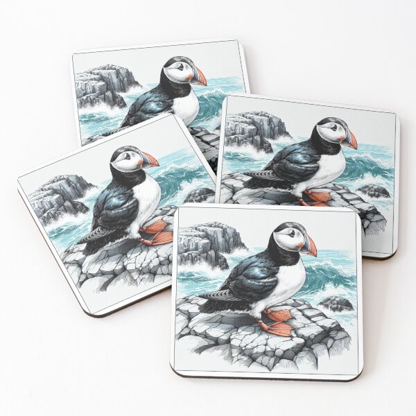 Item preview, Puffin bird drawing designed and sold by Roberto Almeida.