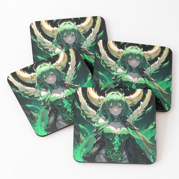 Item preview, Green demon anime girl designed and sold by ShiroStore.