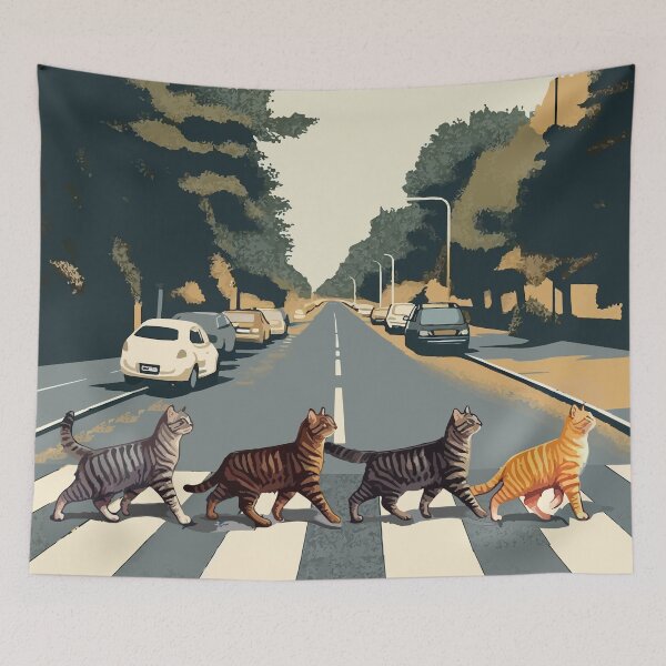 Item preview, Abbey Road cat designed and sold by Klaerika.