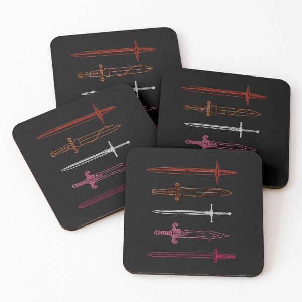 Item preview, "Sword Lesbian" Subtle Sapphic Pride Flag Collage WLW designed and sold by BecomingBookish.