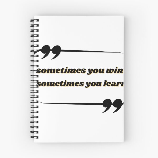 Item preview, sometimes you win sometimes you learn STICKER designed and sold by ArtUnssDesigns.