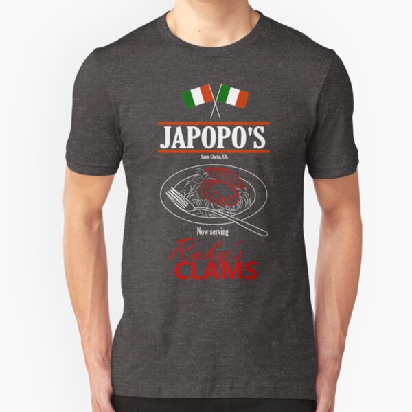 Santa Clarita Diet - Japopo's Clams (dark bg) Slim Fit T-Shirt