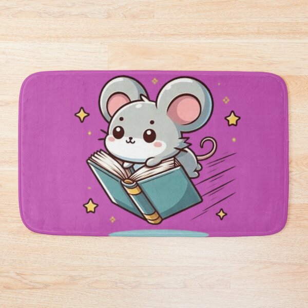 Item preview, Cute mouse flying on a book designed and sold by Culmika.