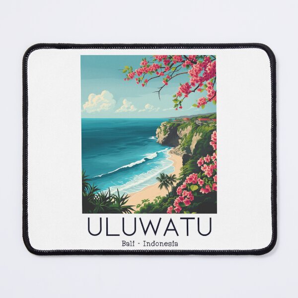 Item preview, A Vintage Travel Illustration of Uluwatu - Bali - Indonesia designed and sold by GoodOldVintage.