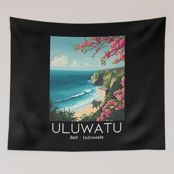 Item preview, A Vintage Travel Illustration of Uluwatu - Bali - Indonesia designed and sold by GoodOldVintage.