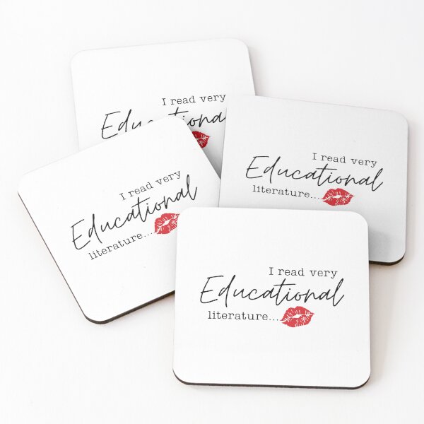 Item preview, "I Read Very Educational Literature" Romance Smut Reader Funny designed and sold by BecomingBookish.