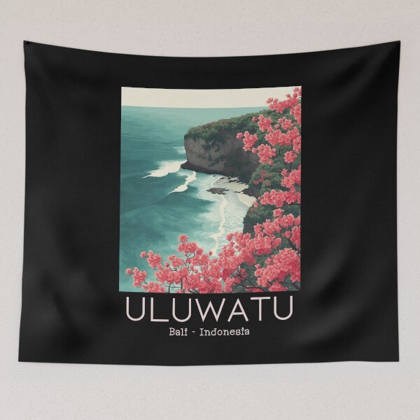 Item preview, A Vintage Travel Illustration of Uluwatu - Bali - Indonesia designed and sold by GoodOldVintage.