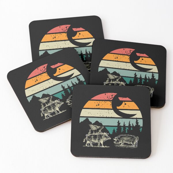 Item preview, Wild Pig in the forest designed and sold by SpacePigsZone.