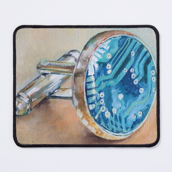 Item preview, Gold Cufflink with Circuitboard designed and sold by Ann Menezies.