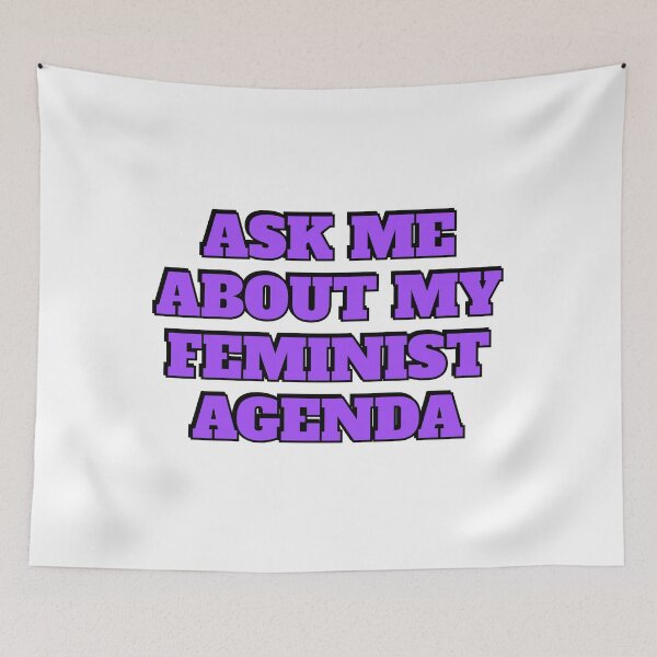 Item preview, Ask me about my feminist agenda designed and sold by Inspirationmotivation.