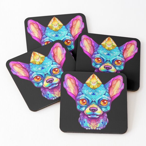 Item preview, Sugar Skull Dog | Mosaic Dog | Crystal Skull Dog | Day of the Dead | Dia de los Muertos designed and sold by CoolHippoQuotes.