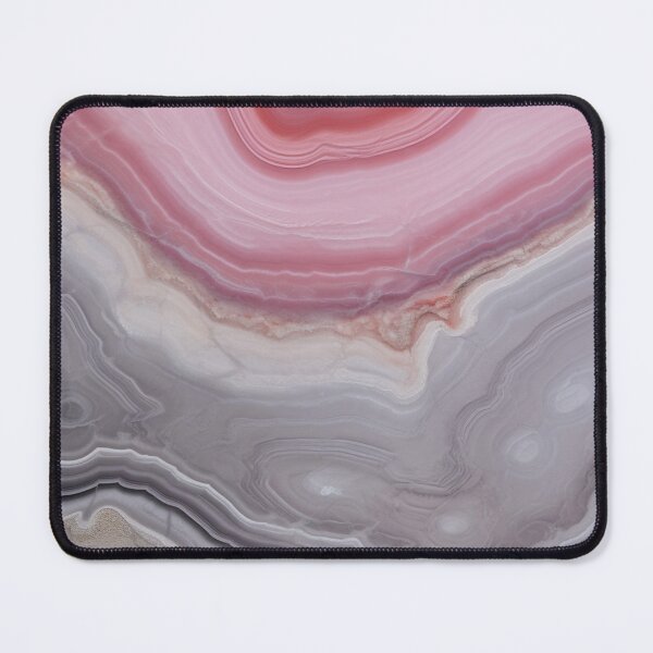 Item preview, Abstract Art Pink Grey Agate Design Nature Print  designed and sold by fluffstuffgifts.