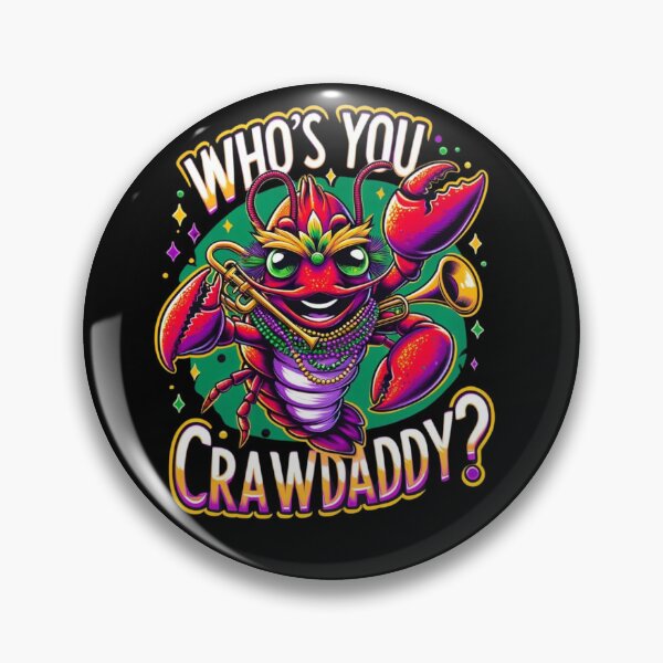 Item preview, whos your crawdaddy crawfish mardi gras  designed and sold by ArtFeverShop.