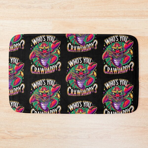 Item preview, whos your crawdaddy crawfish mardi gras  designed and sold by ArtFeverShop.