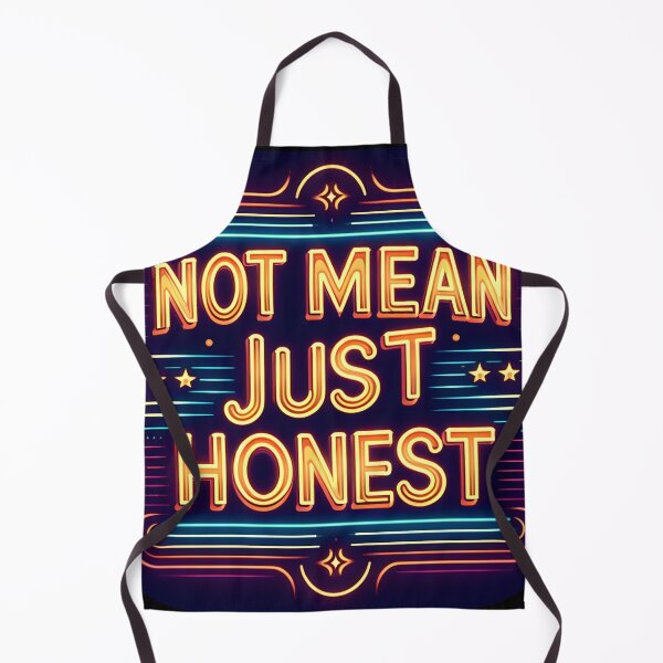 Item preview, Not Mean Just Honest , typography, retro designed and sold by maxmaj.