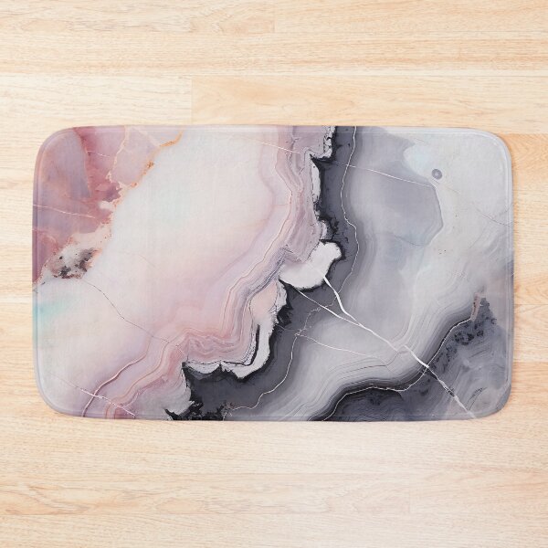 Item preview, Abstract Art Pink Grey Agate Design Nature Print  designed and sold by fluffstuffgifts.