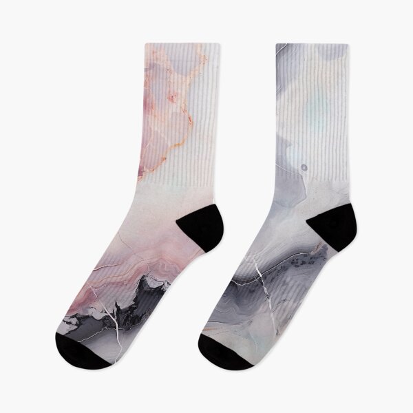 Item preview, Abstract Art Pink Grey Agate Design Nature Print  designed and sold by fluffstuffgifts.