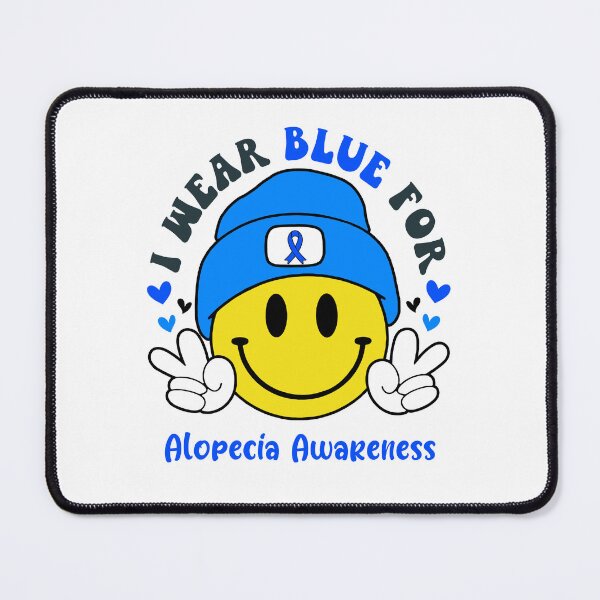 Item preview, I Wear Blue For Alopecia Awareness, Alopecia Awareness Month designed and sold by KatMercerr.