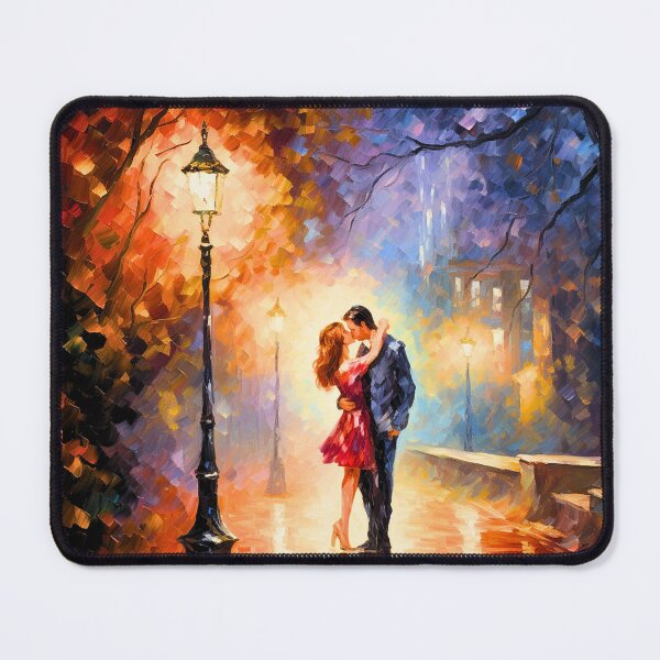 Item preview, First Kiss Oil Painting Digital Art designed and sold by acrylicartp.
